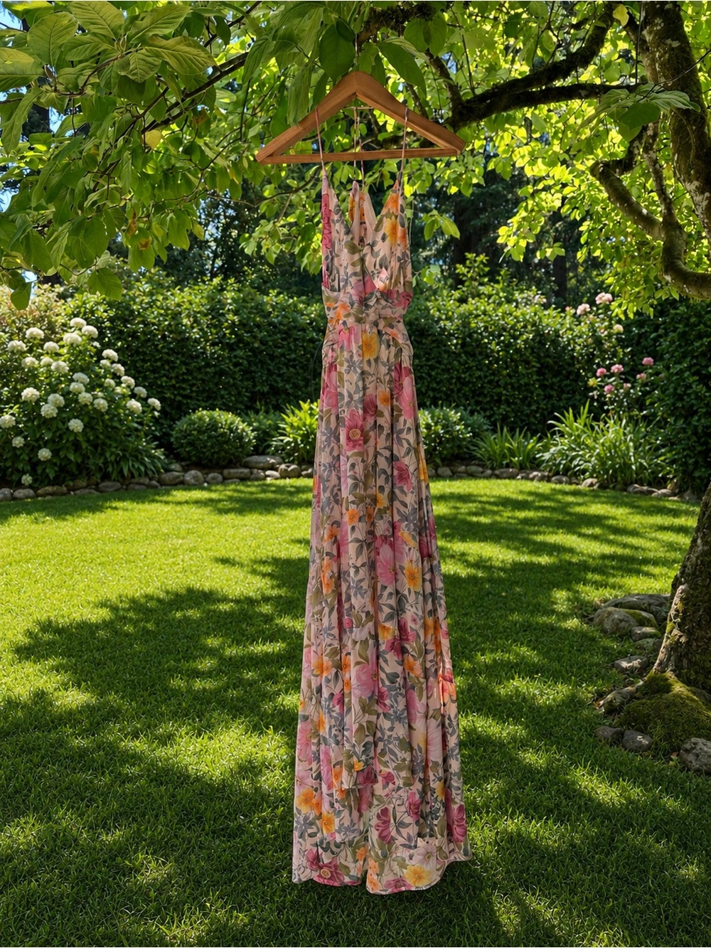 ASTR Frolic Floral Maxi Dress NWT